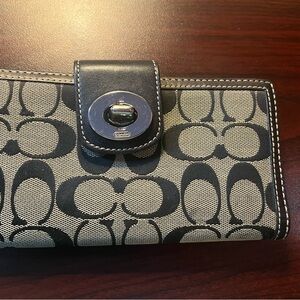 Coach Black and Gray Wallet